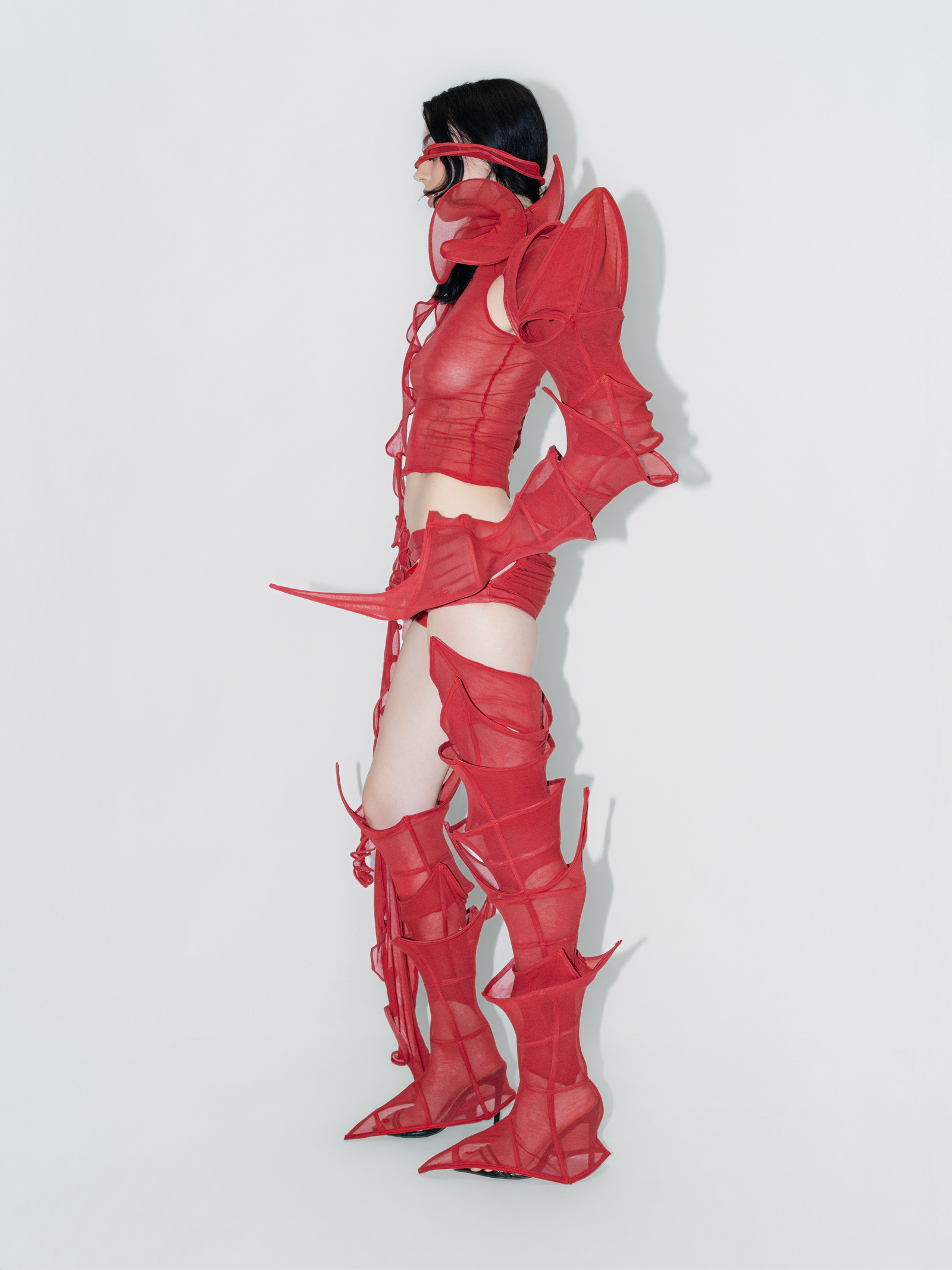 Armour Leg Red (single set)