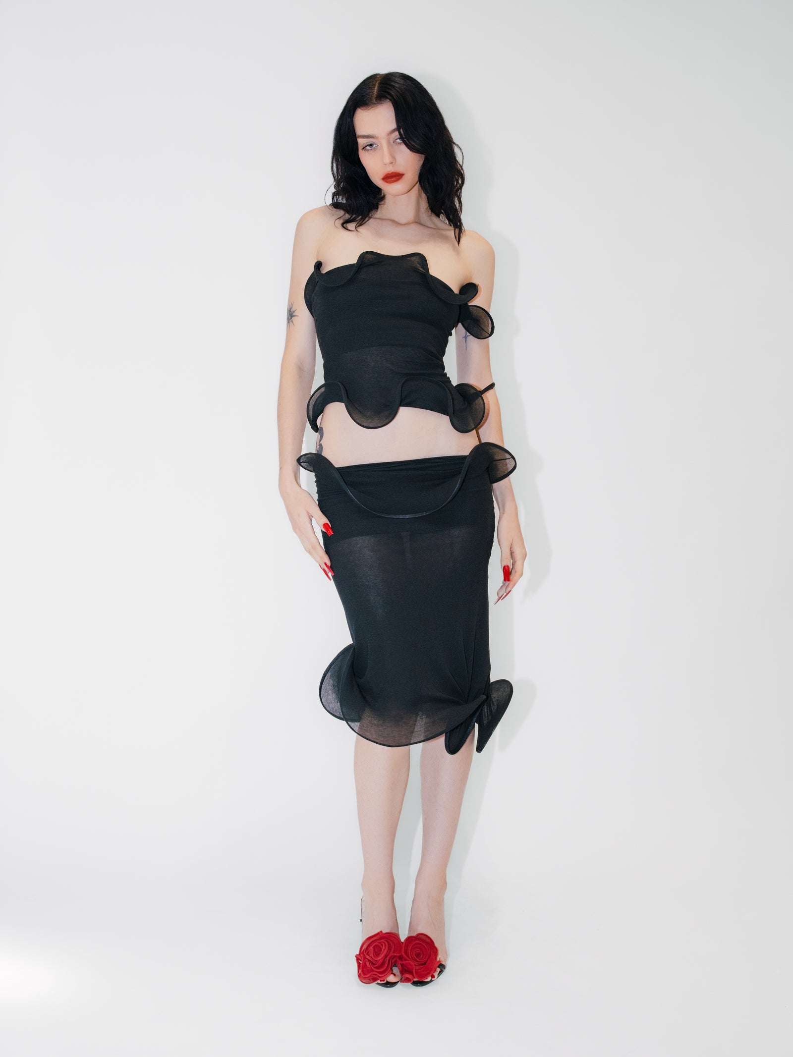 Sculptural Datura Skirt
