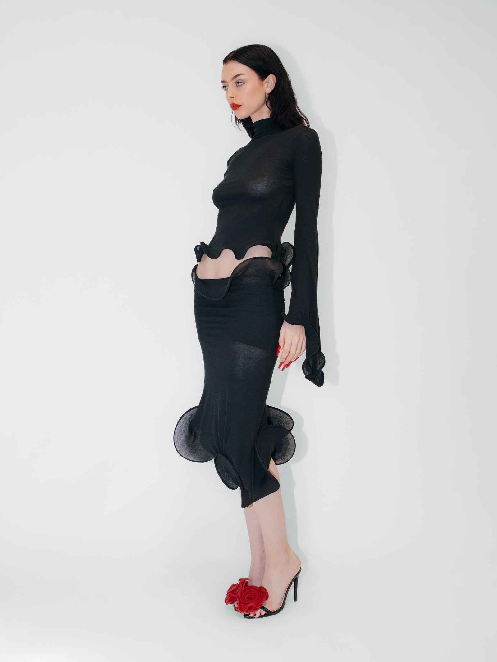 Sculptural Datura Skirt