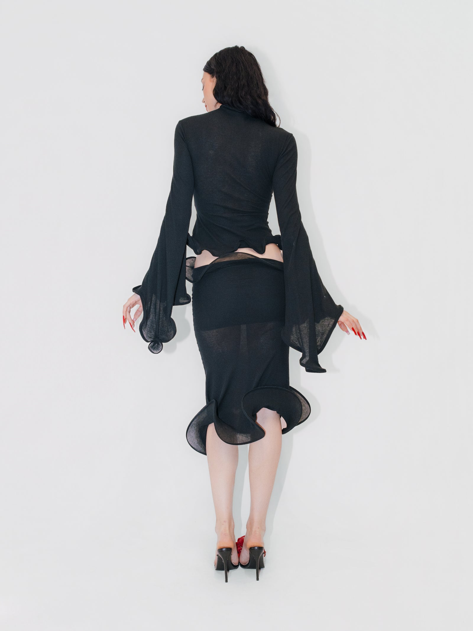 Sculptural Datura Skirt