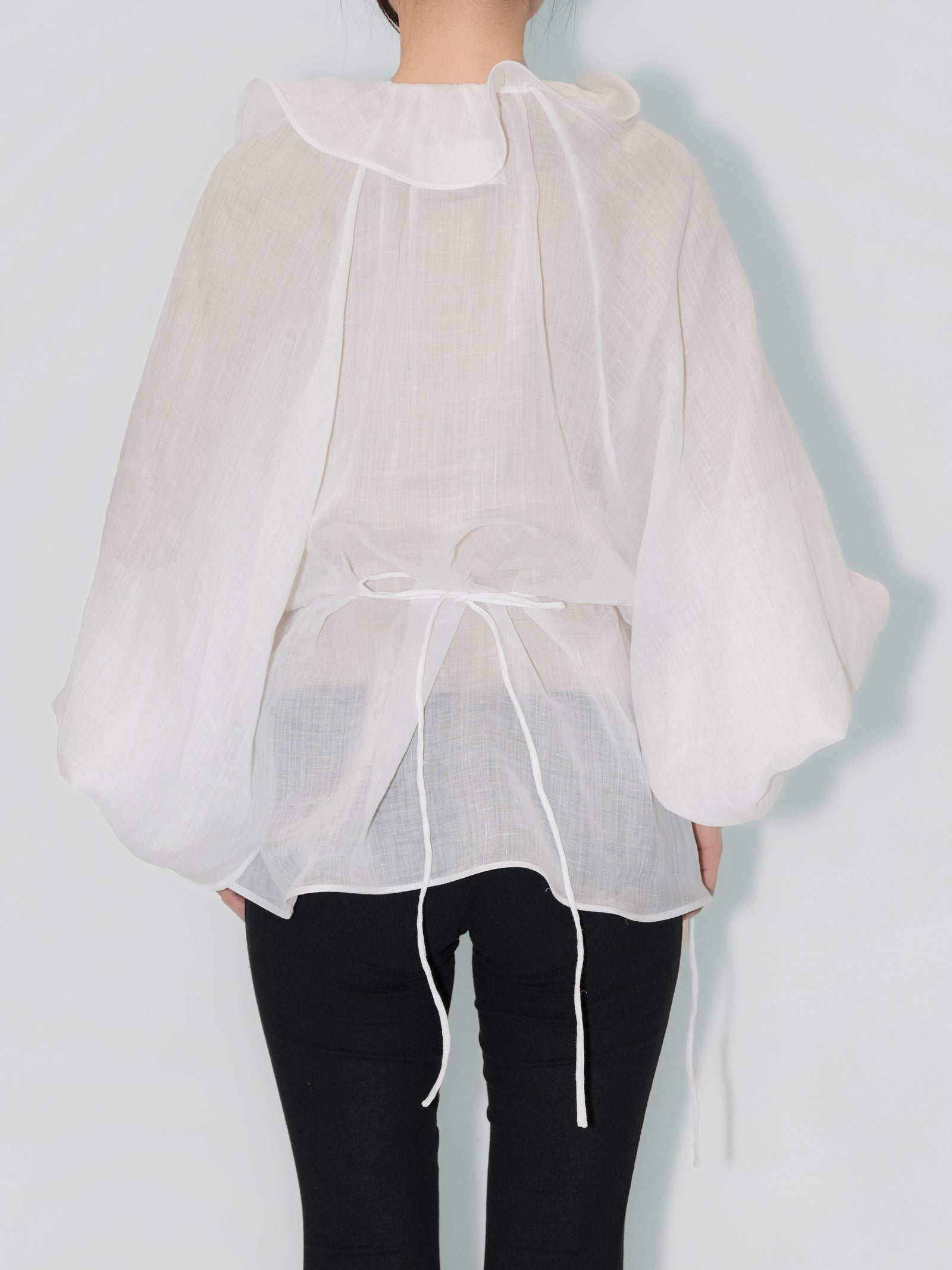 Vespertine Ruffle Blouse White
