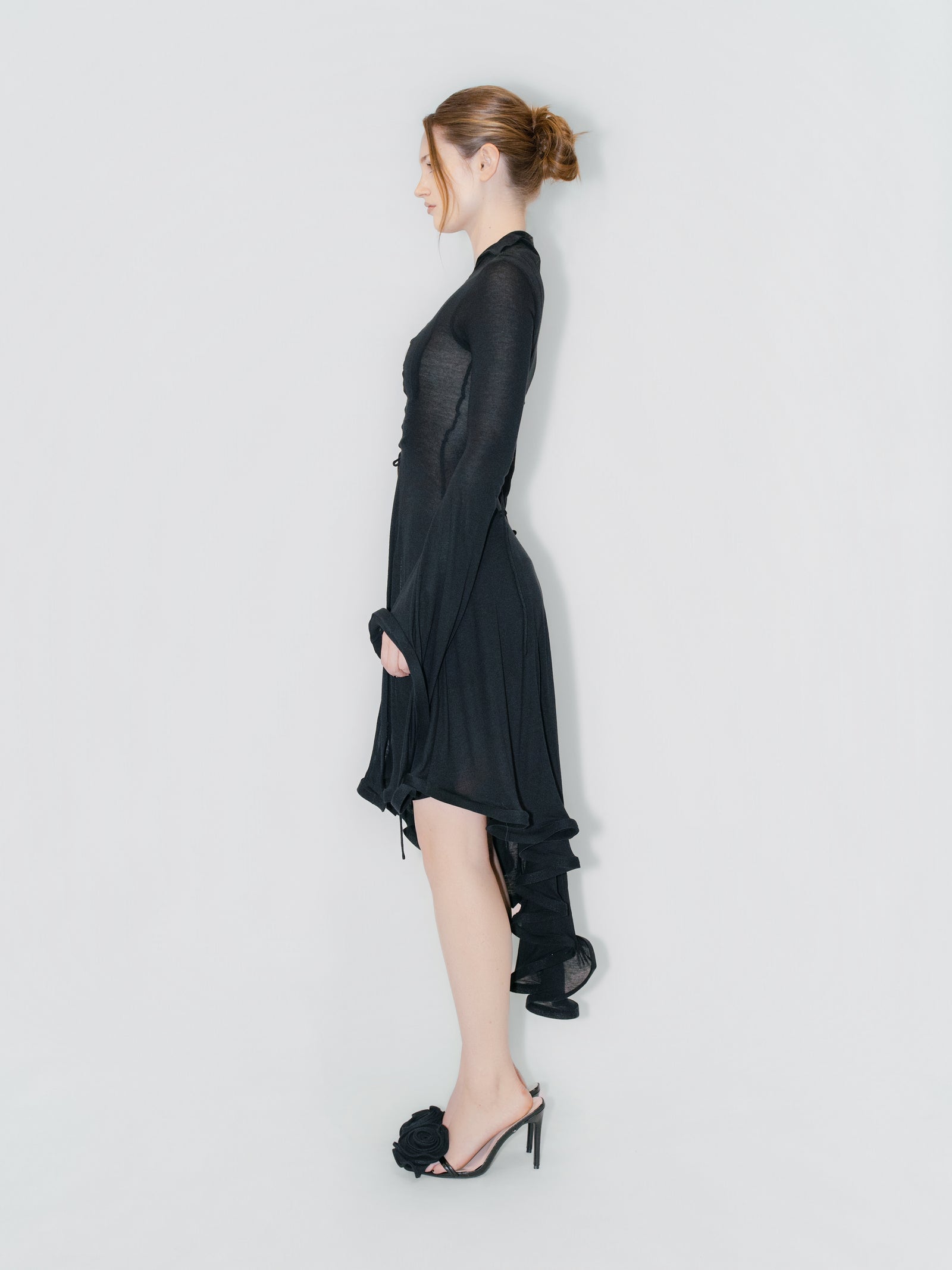 Solandra Lace up Maxi Cardigan
