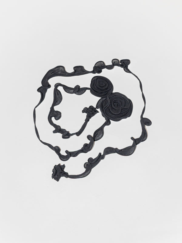 Gardenia Scarf Black