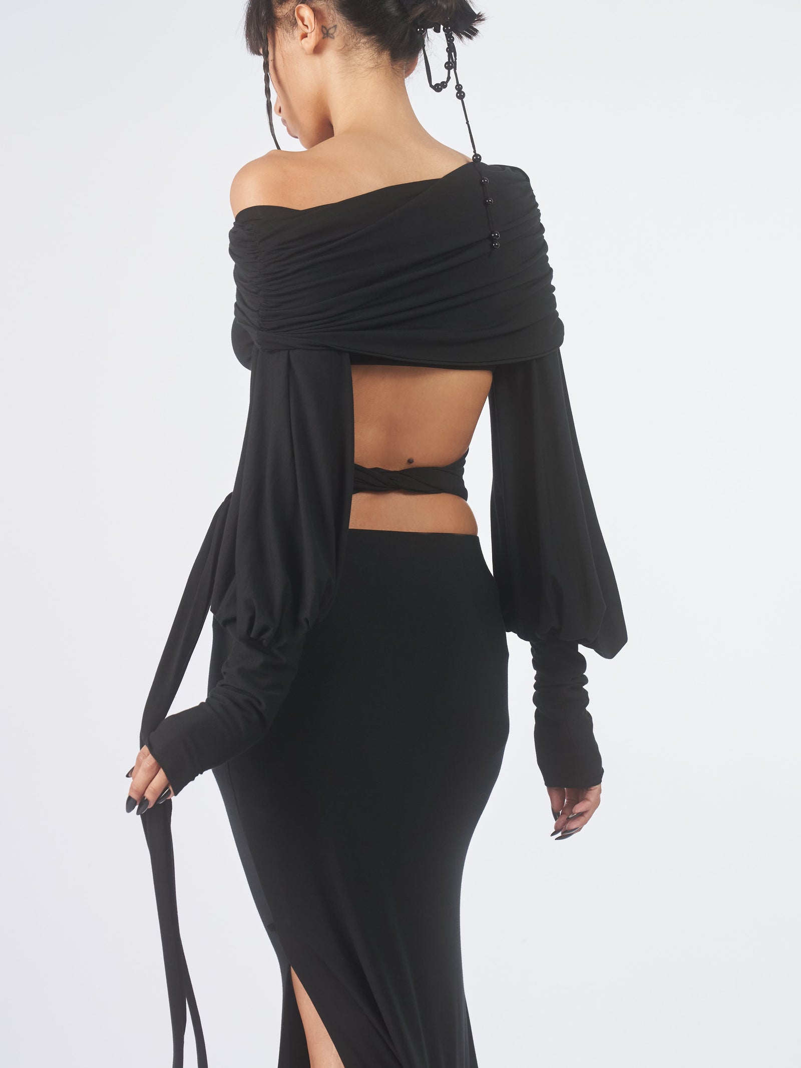 Eclipse Open Back Tie Top